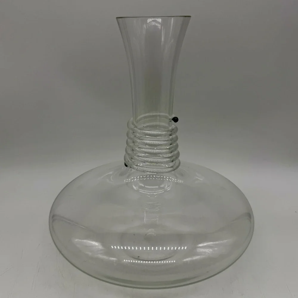 Unbranded Spiral Neck Glass Wine Decanter Wide Base Aerator Excellent